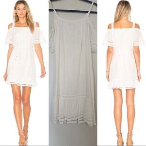 Ella Moss Brigitte Ruffle Dress – White – Size XS